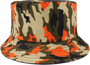 Orange camo 2024 bucket hat