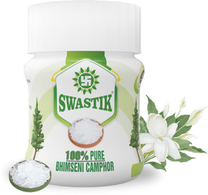 100% Organic and Premium Bhimseni Camphor JarFor Puja & Aroma