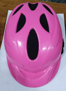 Pink and sales purple bike helmet