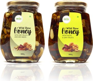 Feast Organic Wild Honey with Dry Fruits & Mix Seeds & With Mixed