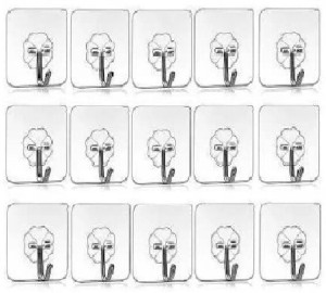 ZUDAZ Adhesive Magic Stickers Wall Hooks for Hanging Keys Coats