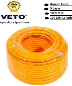 Veto Agriculture Spray 5 Layer Braided Hose Pipe with 100 Meter