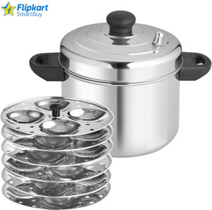 Flipkart SmartBuy Stainless Steel 6 Plates Idly Maker 4 Cavities