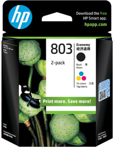 HP 803 Black Tri Color Combo Pack Ink Cartridge HP Flipkart