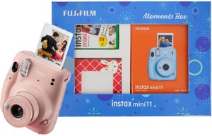 Fujifilm Instax Mini 11 Instant Camera (Sky Blue) Moments Box with 20 Shots
