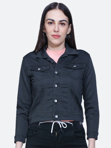 FCK 3 Full Sleeve Solid Women Denim Jacket Buy FCK 3 Full Sleeve