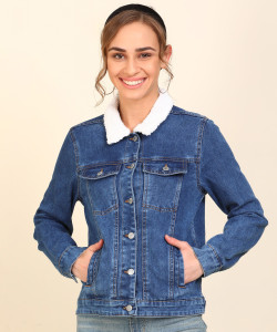 FLYING MACHINE Full Sleeve Solid Women Denim Jacket Buy FLYING MACHINE Full Sleeve Solid Women Denim Jacket Online at Best Prices in India Flipkart