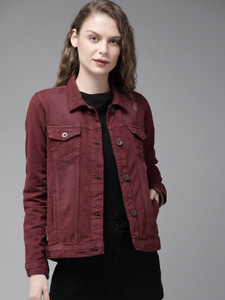 Roadster Full Sleeve Solid Women Jacket Buy Roadster Full Sleeve
