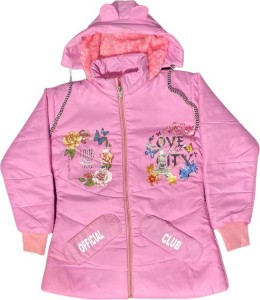 official club Full Sleeve Floral Print Girls Jacket