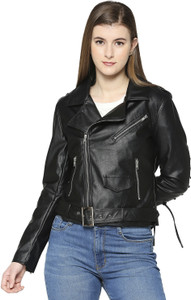 Flipkart leather online jackets for womens