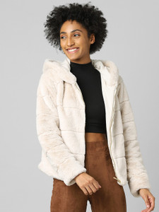 Chris fur hooded jacket pumice stone deals