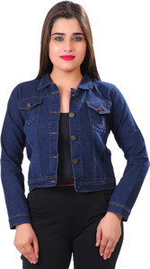Girls coloured denim jacket shop