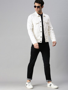 Buy white clearance denim jacket