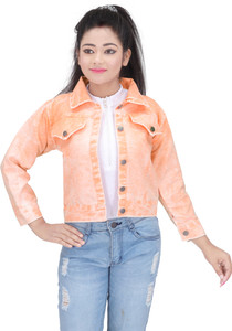 NB fashion Full Sleeve Solid Girls Denim Jacket Buy NB fashion