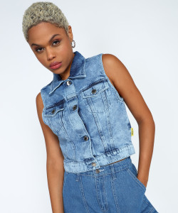 FOREVER 21 Sleeveless Washed Women Jacket Buy FOREVER 21