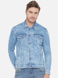 THE DRY STATE Full Sleeve Washed Men Denim Jacket Buy THE DRY