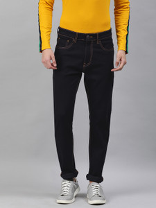 Black jeans hotsell with yellow stripe