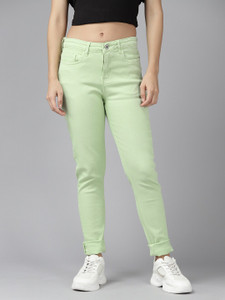 Light green top jeans womens