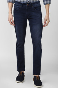 Peter England University Tapered Fit Men Grey Jeans