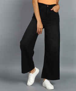 Urbano Fashion Flared Women Black Jeans Flipkart