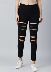C2FH Skinny Women Black Jeans Buy C2FH Skinny Women Black Jeans Online at Best Prices in India Flipkart