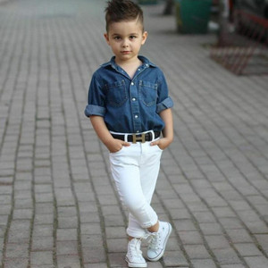 White jean for boy cheap