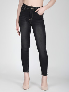 3 butterflies Skinny Women Black Jeans
