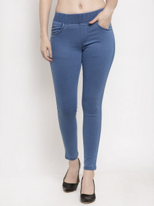 Prag Co Blue Jegging Price in India Buy Prag Co Blue Jegging online at Flipkart