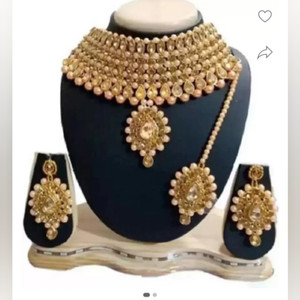 kundan set Alloy Gold Jewellery Set Price in India Buy kundan set Alloy Gold Jewellery Set Online at Best Prices in India Flipkart