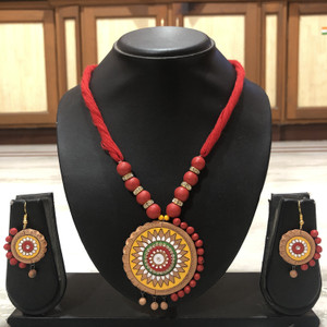 Lisma Fashion Terracotta Red Jewellery Set Price in India Buy Lisma Fashion Terracotta Red Jewellery Set Online at Best Prices in India Flipkart