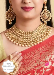 KLASSIC JEWELS Alloy Gold Jewellery Set Price in India Buy
