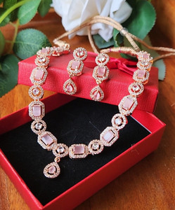 Bello Naari Stone Gold plated Pink Jewellery Set Price in India Buy Bello Naari Stone Gold plated Pink Jewellery Set Online at Best Prices in India Flipkart