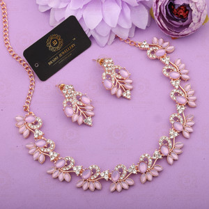 Purple on sale necklace set