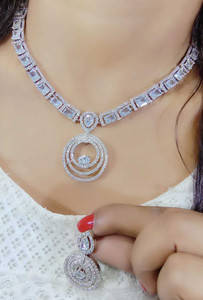 American diamond set deals flipkart