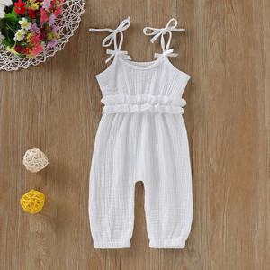Baby girl white jumpsuit discount