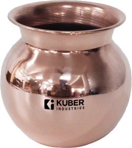 KUBER INDUSTRIES Kuber Industries Copper Lota | Kalash for Puja 500 ml Copper Kalash