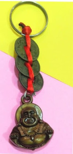 Laughing buddha top keychain