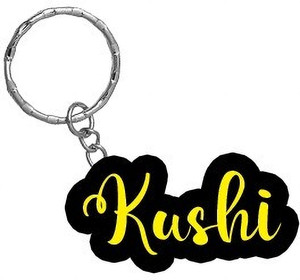 SY Gifts Kushi Name Black Yellow Name Keychain Key Chain Price
