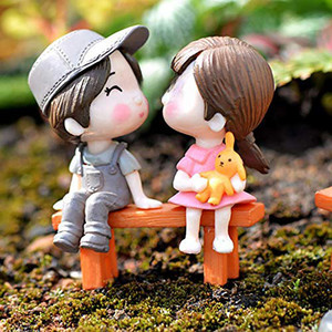 Boy and girl keychain on sale