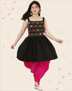 Short frock with dhoti sales