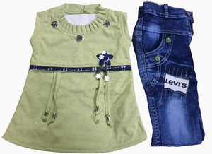 Jeans cheap ki frock
