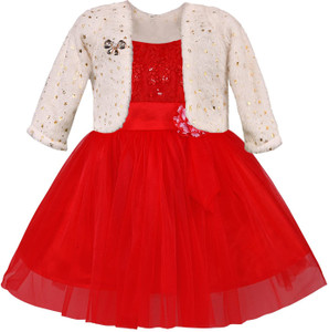 Wish Karo Girls Midi Knee Length Party Dress Price in India Buy Wish Karo Girls Midi Knee Length Party Dress online at Flipkart