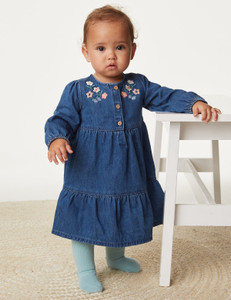 MARKS SPENCER Baby Girls Calf Length Casual Dress Price in India Buy MARKS SPENCER Baby Girls Calf Length Casual Dress online at Flipkart