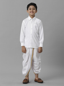 Ramraj Cotton Boys Festive Party Shirt Dhoti Set Price in India Buy Ramraj Cotton Boys Festive Party Shirt Dhoti Set online at Flipkart