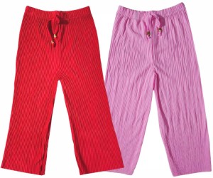 Le Espresso Women Soft Cotton Flower Printed Lounge Sleep Pyjama Pants   Light Red