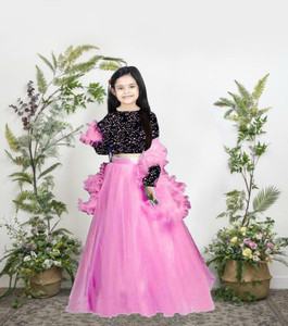 PANTHIFANCYLACE Girls Lehenga Choli Ethnic Wear Solid Ghagra Choli Dupatta Set Price in India Buy PANTHIFANCYLACE Girls Lehenga Choli Ethnic Wear Solid Ghagra Choli Dupatta Set online at Flipkart