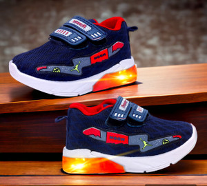 HOOH Now comfort in fashion Boys Girls Velcro Running Shoes