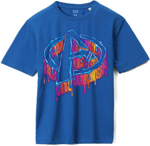 Flipkart Marvel by Wear Your Mind Boys Printed Pure Cotton T