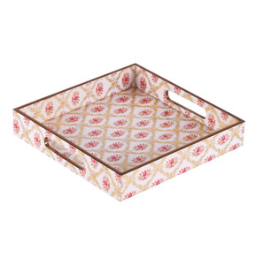 Flower print Melamine Dinner & Breakfast Tray Serving Set