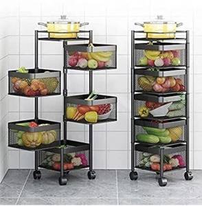 ICONPLUS 5 layer trolley|kitchen accessories | Steel Kitchen Trolley